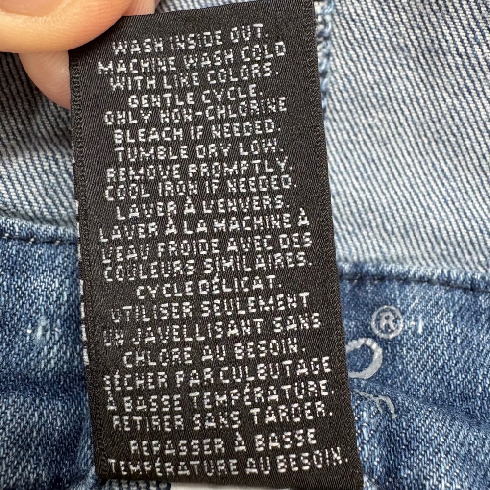 Mossimo Denim Jean Overalls Womens S Blue Slim Leg Stretch Bibs Jumpsuit Chore - Picture 7 of 7